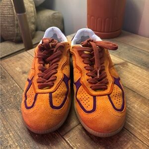 ALOHAS Tb.490 Rife Orange Leather Sneakers
